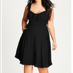 NWT City Chic Pretty Flutter Fit & Flare Dress